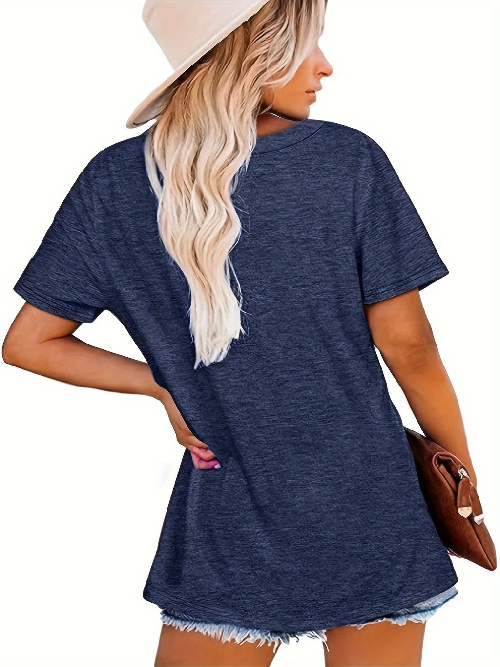 Funny Cat Print Crew Neck T-shirt, Casual Short Sleeve Top For Spring & Summer, Women's Clothing
