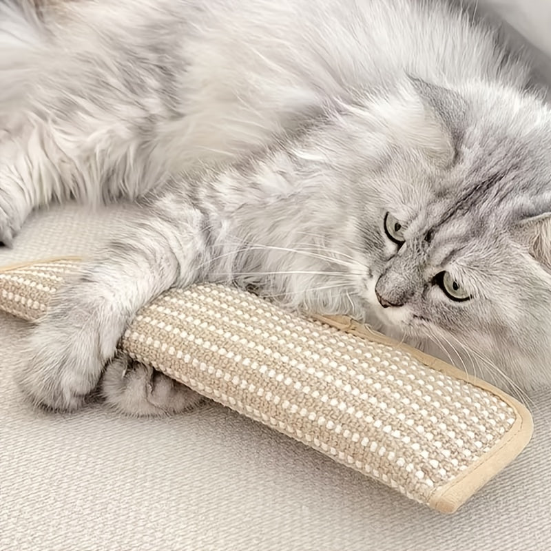 1/3pcs Cat Toy Game Pillow and Scratching Pad | Linen Material, Stylish Cat Accessory, High-Quality Pet Toy, Suitable for All Breed Sizes, Promotes Feline Entertainment and Interaction