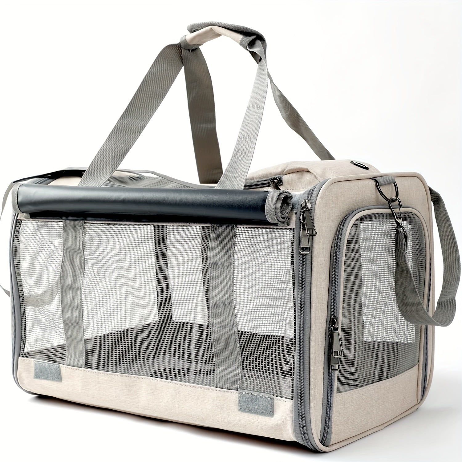 Soft-Sided Pet Carrier for Large and Medium Cats - Travel Conveniently with Privacy Protection