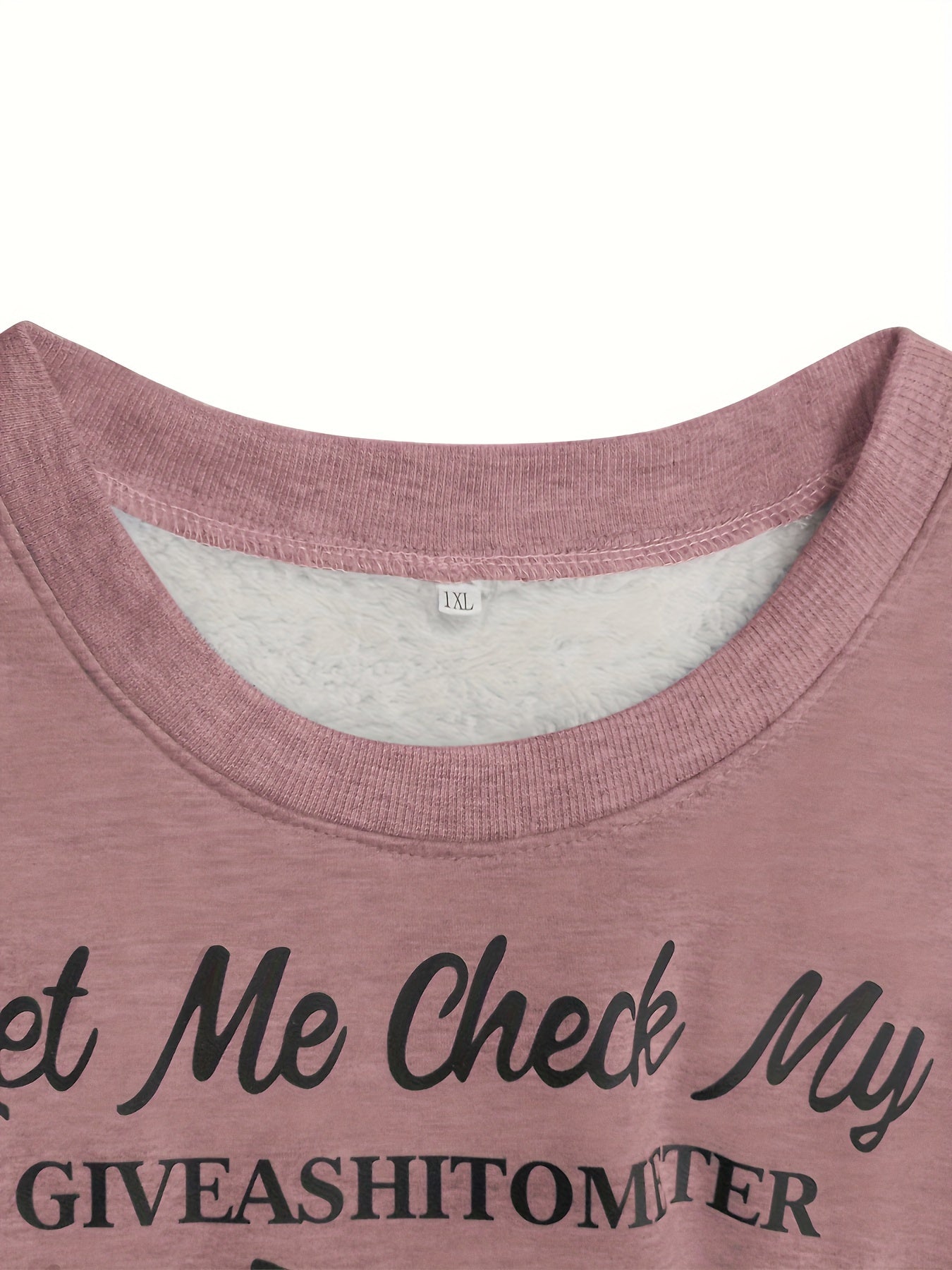 Cozy Plus Size Cat Print Top - Flattering Plush Lined Crew Neck - Stylish Womens Long Sleeve Shirt for Casual Wear