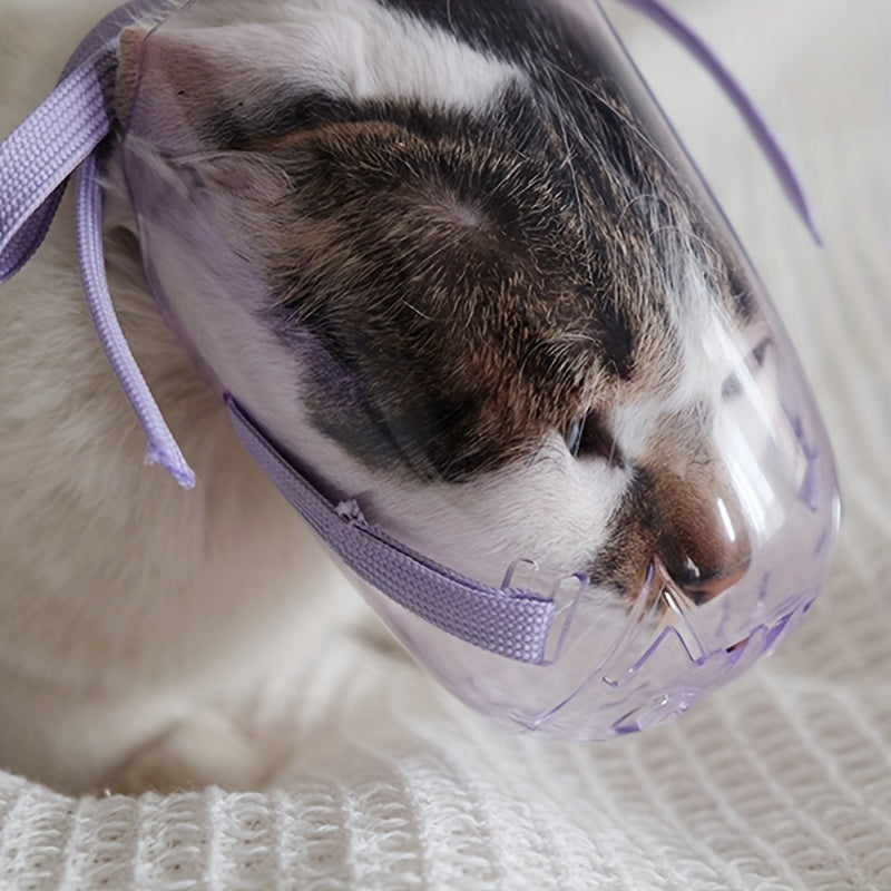 Reusable Cat Muzzle for Grooming - Prevents Biting and Chewing - Comfortable and Safe Mouth Cover for Cats