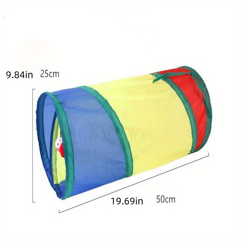 Foldable Cat Tunnel With Ball - Interactive Kitten Toy For Endless Fun
