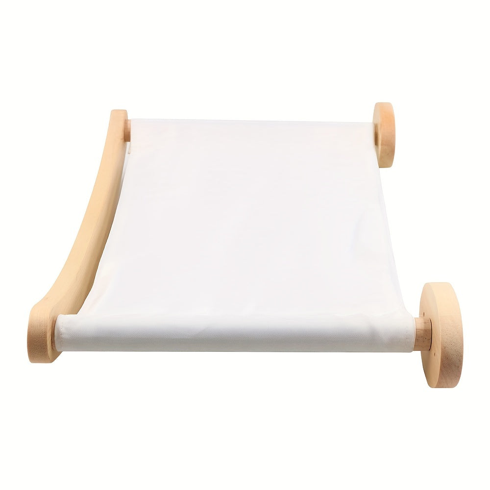 1pc Cozy Wall Mounted Cat Hammock Bed - Pet Shelf Seat Sleeping Bed with Soft Cushion and Easy Installation - Space-Saving Design for Small Homes