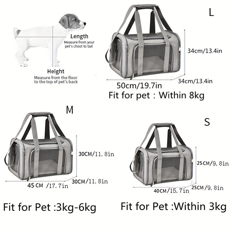 Cat Bag Breathable Pet Carrier Bag Foldable Pet Carrier Cat Backpack