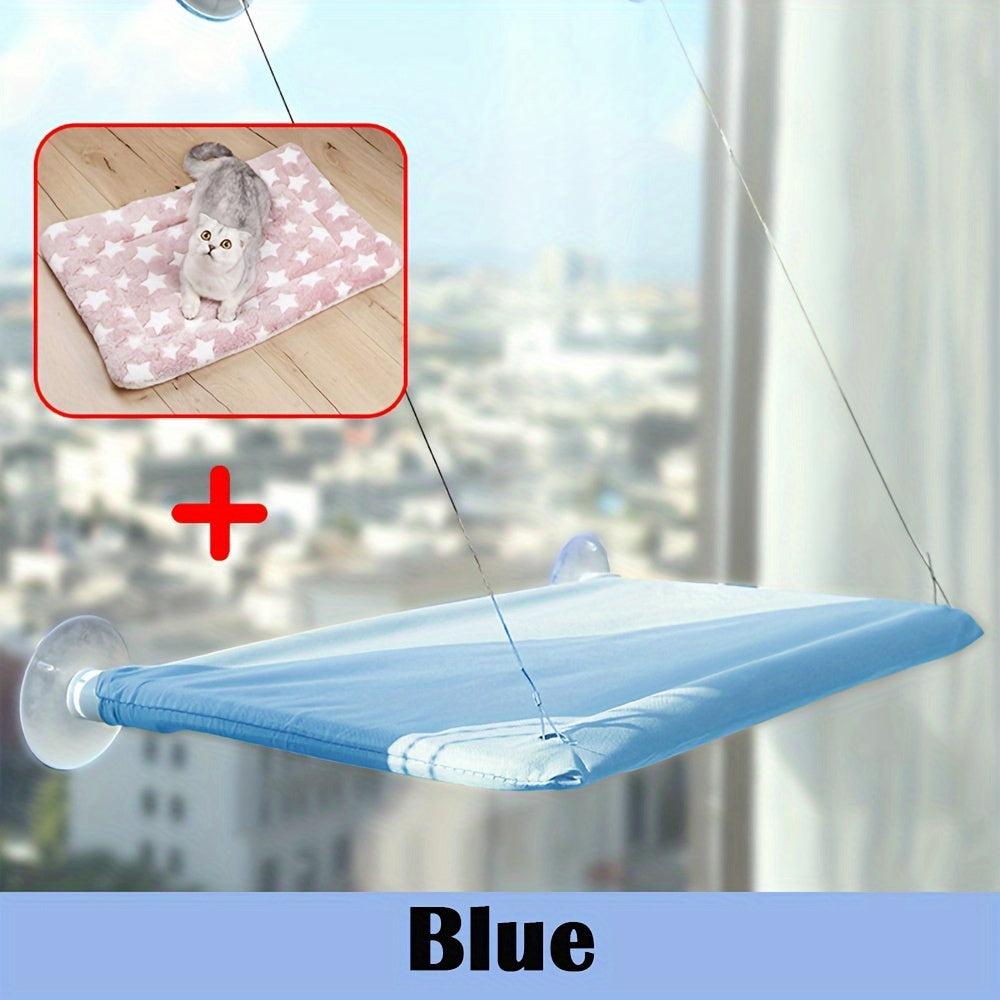Ultra-Soft Cat Window Hammock Bed - Cozy Cloud-Like Perch for Feline Naptime - Securely Mounted, Enhances Cats View - Perfect Space-Saving Solution for Cat Lovers
