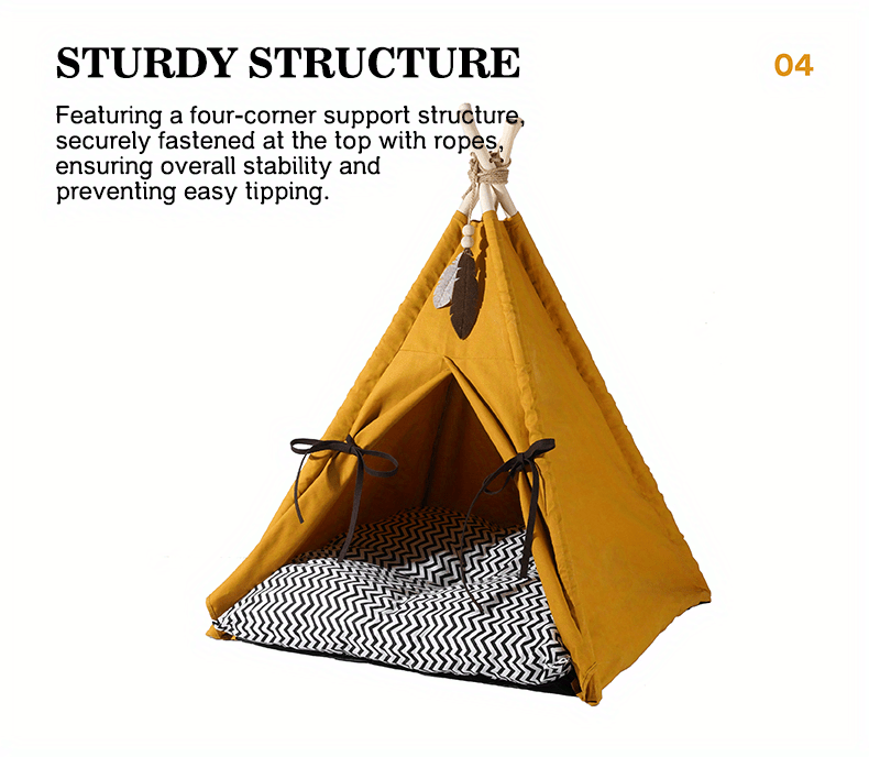 Pet Tent Portable Pet Tents For Small Dogs Or Cats, Puppy Bed Washable Dog Or Cat Houses With Cushion