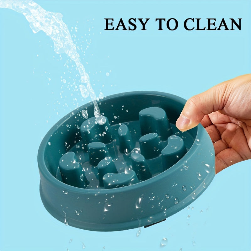 Non-Slip Slow Feeder Pet Bowl For Anxiety Relief - Prevents Choking And Promotes Healthy Eating Habits For Dogs And Cats