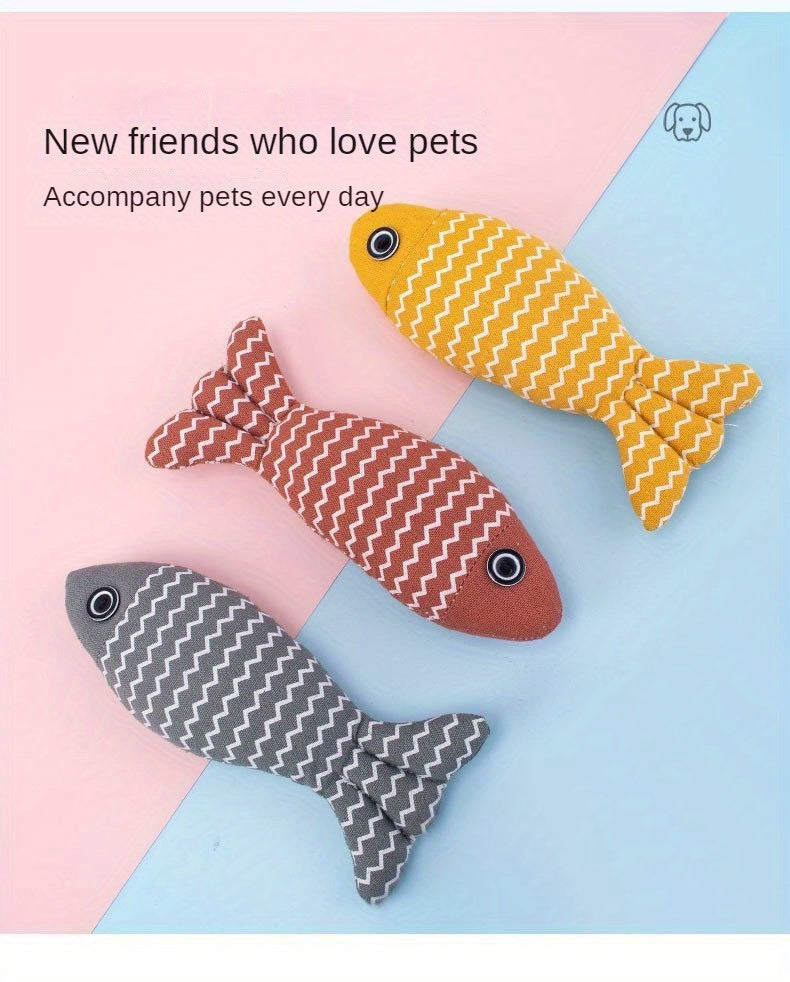 Cat Toy: Realistic Durable Plush Pillows Kitten Toy For Indoor & Outdoor Pet Teeth Grinding!