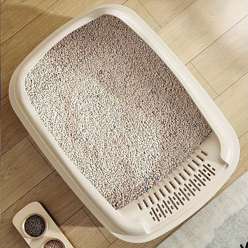 [Extra-Large Cat Litter Box] Extra-Large Portable Cat Litter Box with Anti-Splash Design, Easy Clean - Random Color