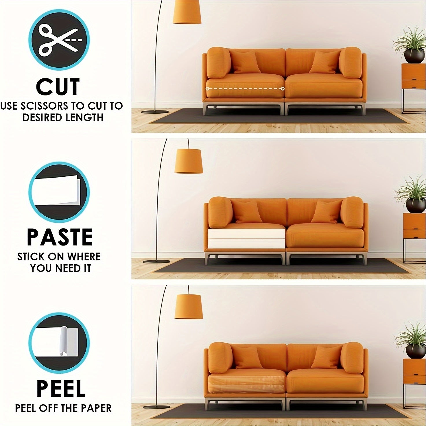 1 Roll of Premium Cat Training Tape - Durable Furniture Protector, Scratch Guard for Couch, Door, and Cat Furniture - Easy to Use, Removable, and Reusable Adhesive