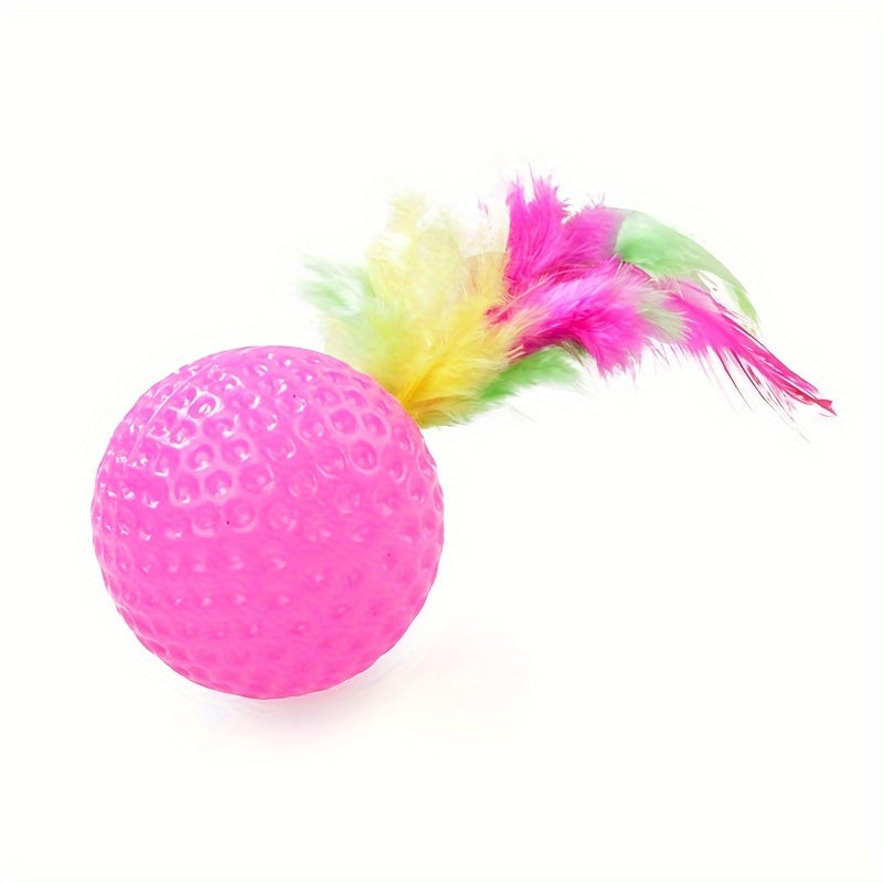 Cat Toys Kitten Toy Tunnel, 21 PCS Indoor Interactive Toy, Collapsible Cats Tunnels, Interactive Feather Toy Fluffy Mouse Crinkle Balls Toys
