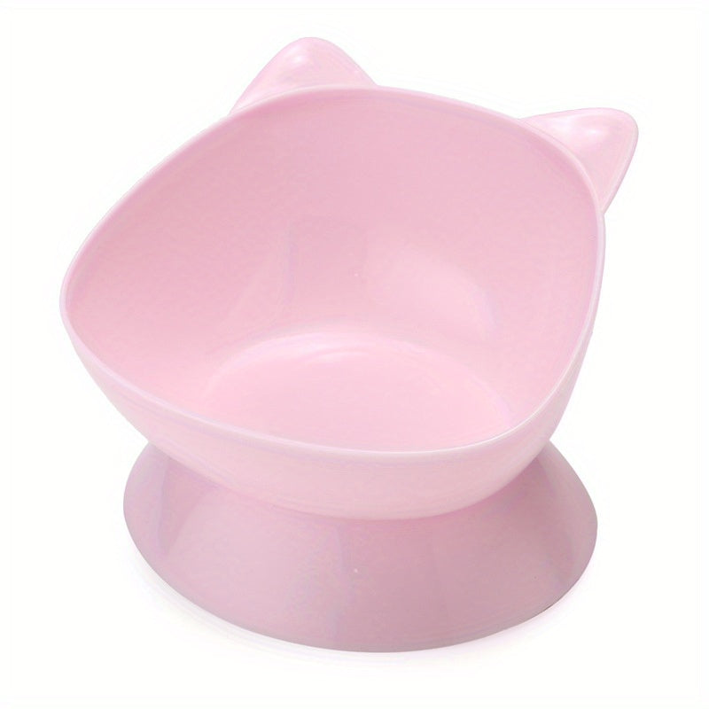 Premium Cat Ear Shaped Elevated Pet Bowl - Ergonomic Inclined Design for Cervical Spine Support - Perfect for Cats & Dogs - Stylish Food & Water Dishes for Your Furry Friends