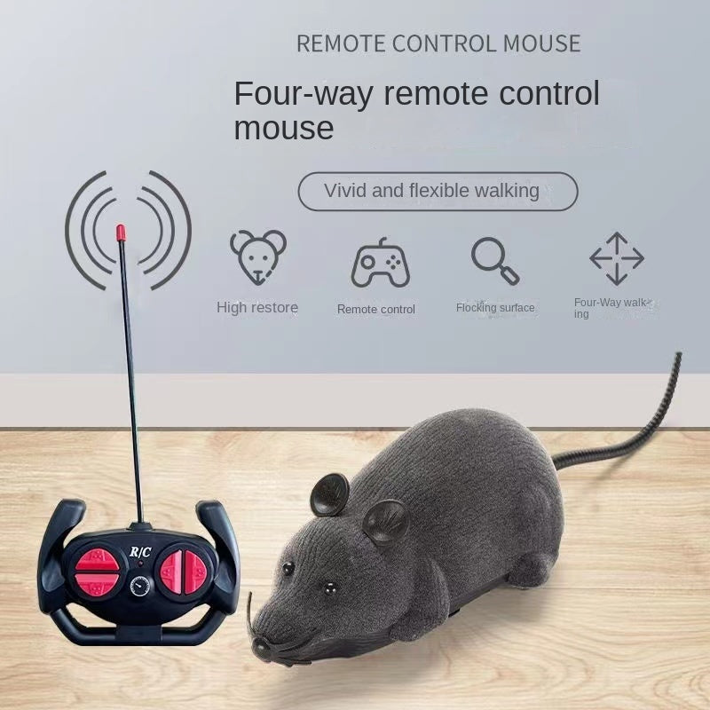 Wireless Remote Control Interactive RC Rat Mouse Toy - Entertain And Stimulate Your Cats And Dogs!