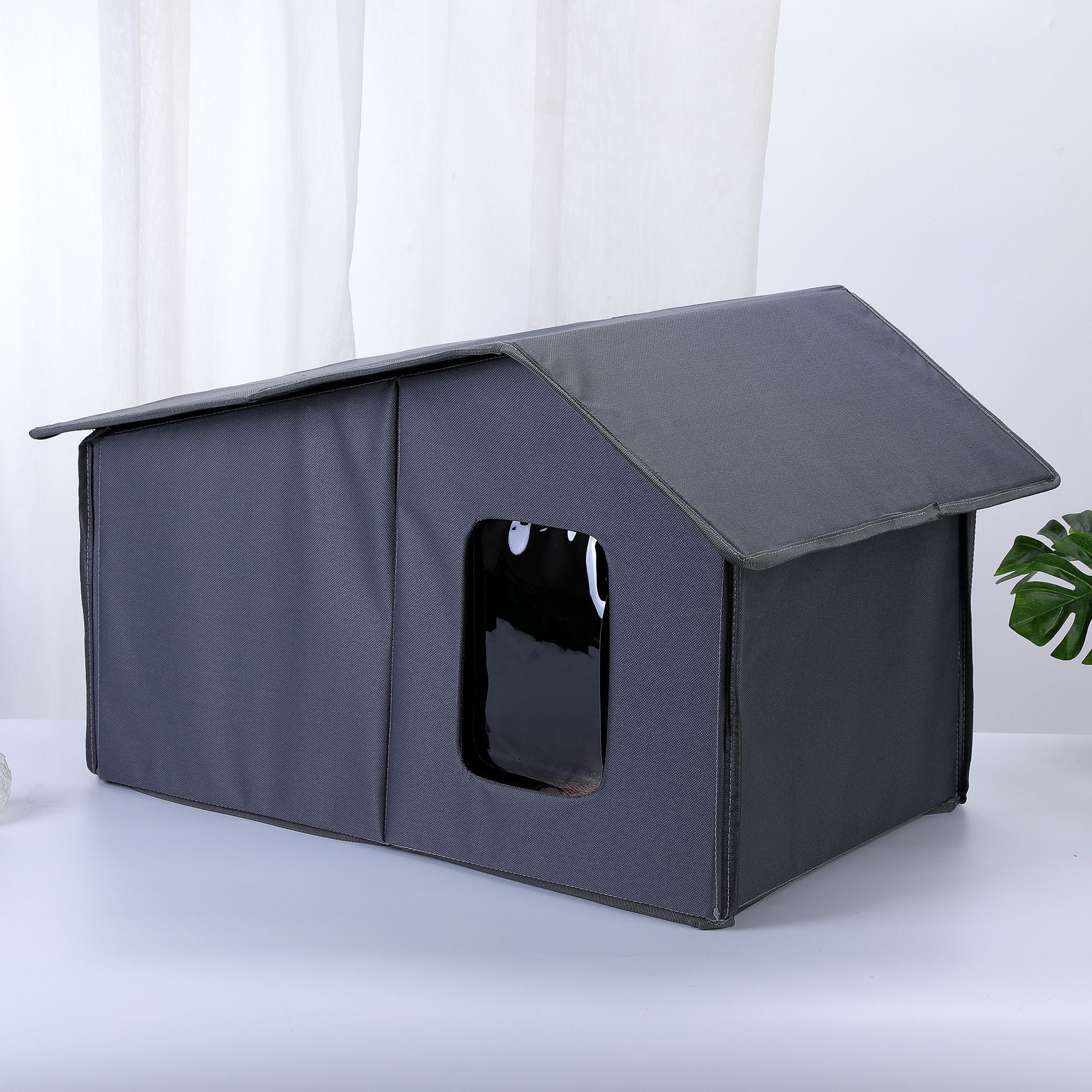 Premium Waterproof Outdoor Cat House - All Seasons Warm Shelter, Detachable & Washable for Easy Cleaning, Perfect Year-Round Comfort for Your Feline Friend