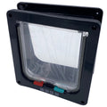 4 Way Security Lock Cat Flap Door, ABS Plastic Small Pet Gate Door Kit for Dog, Cats, Kitten