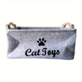 Collapsible Pet Toy Storage Basket - Perfect For Cats & Dogs!