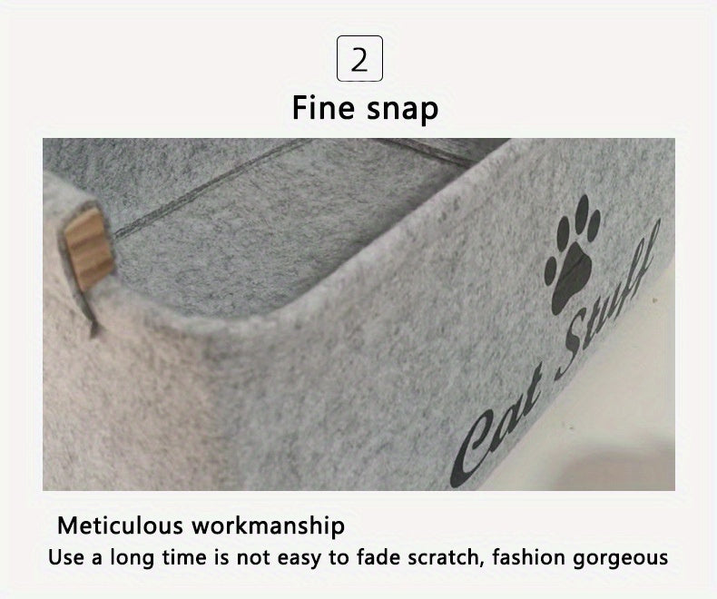 Collapsible Pet Toy Storage Basket - Perfect For Cats & Dogs!