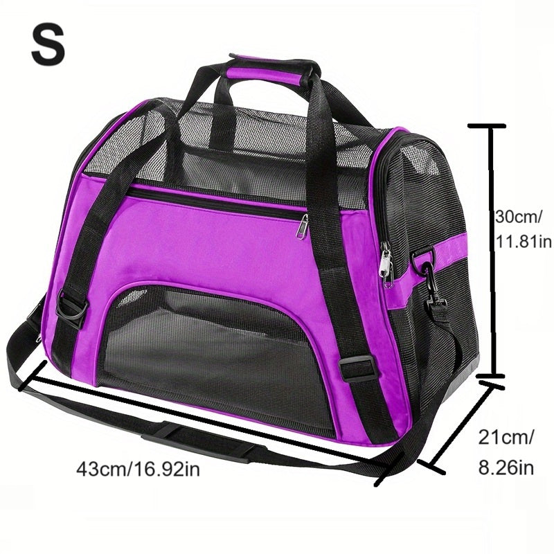 Portable Pet Carrier For Cats And Dogs - Airline Approved, Foldable And Convenient - Ideal For Travel And Outdoor Activities
