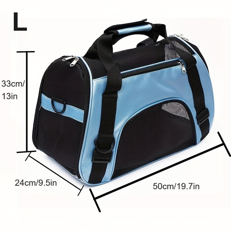 Portable Pet Carrier For Cats And Dogs - Airline Approved, Foldable And Convenient - Ideal For Travel And Outdoor Activities