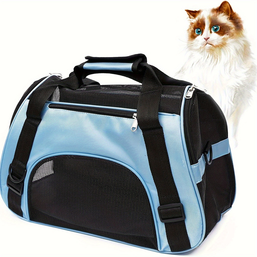 Portable Pet Carrier For Cats And Dogs - Airline Approved, Foldable And Convenient - Ideal For Travel And Outdoor Activities