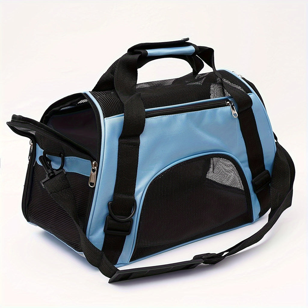 Portable Pet Carrier For Cats And Dogs - Airline Approved, Foldable And Convenient - Ideal For Travel And Outdoor Activities