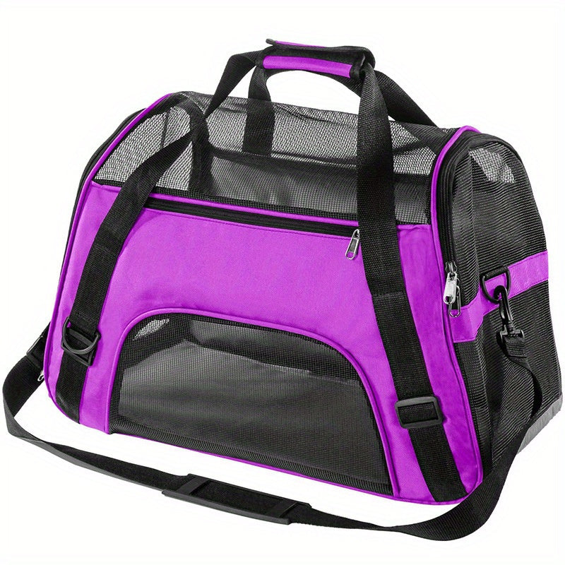 Portable Pet Carrier For Cats And Dogs - Airline Approved, Foldable And Convenient - Ideal For Travel And Outdoor Activities
