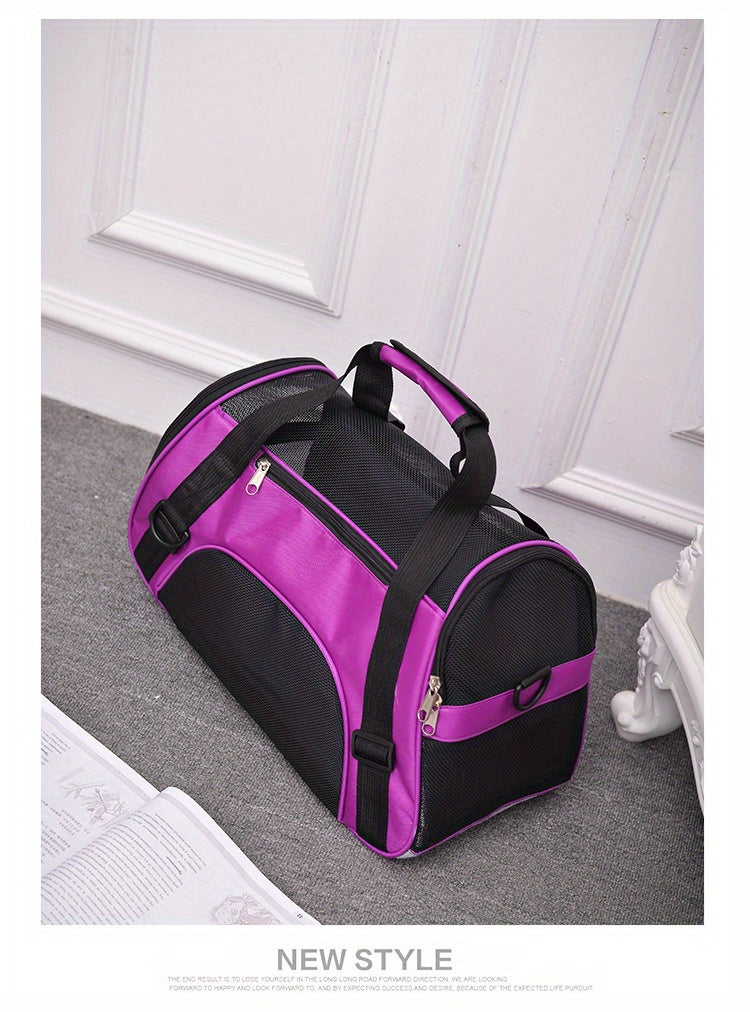 Portable Pet Carrier For Cats And Dogs - Airline Approved, Foldable And Convenient - Ideal For Travel And Outdoor Activities