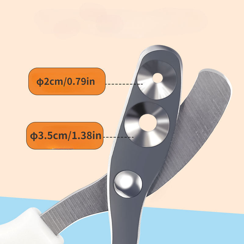 1pc Stainless Steel Cat Nail Clipper Scissors with Double Hole for Safe and Easy Trimming, Professional Grooming Grinding Tool for Healthy Paws