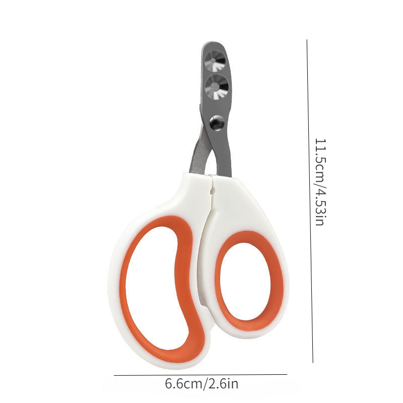 1pc Stainless Steel Cat Nail Clipper Scissors with Double Hole for Safe and Easy Trimming, Professional Grooming Grinding Tool for Healthy Paws