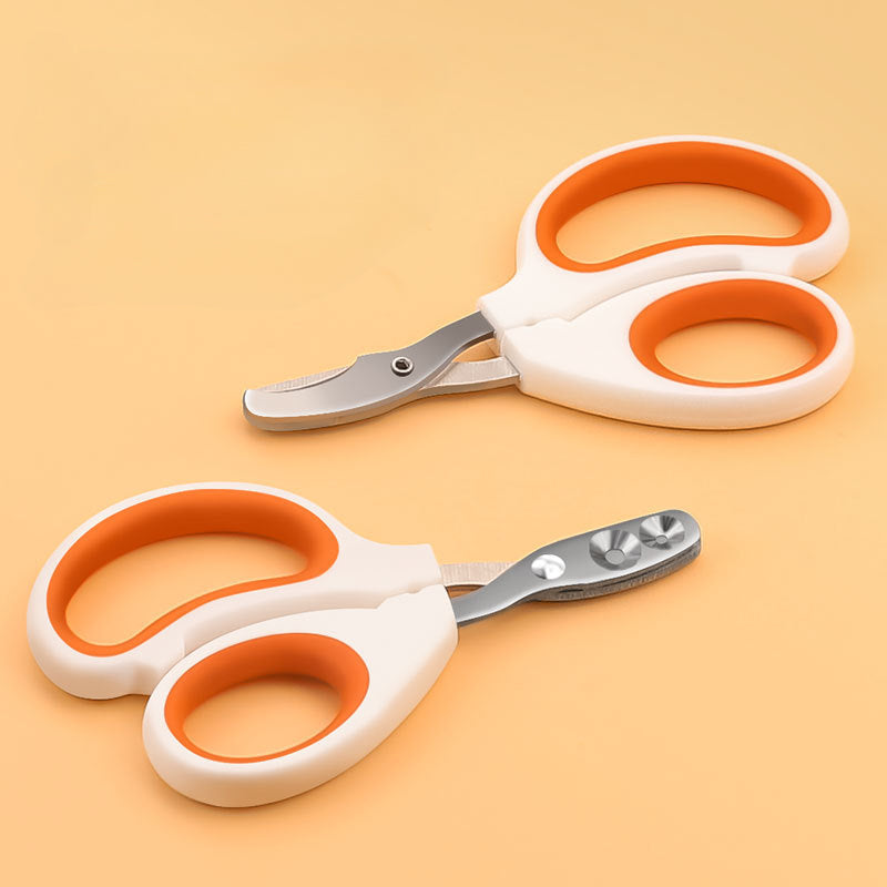 1pc Stainless Steel Cat Nail Clipper Scissors with Double Hole for Safe and Easy Trimming, Professional Grooming Grinding Tool for Healthy Paws