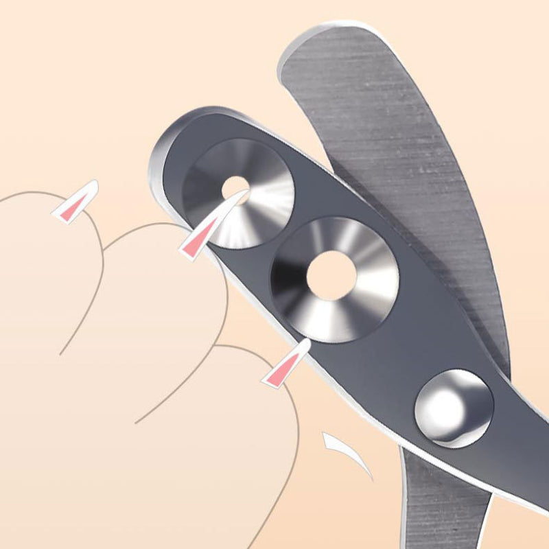 1pc Stainless Steel Cat Nail Clipper Scissors with Double Hole for Safe and Easy Trimming, Professional Grooming Grinding Tool for Healthy Paws