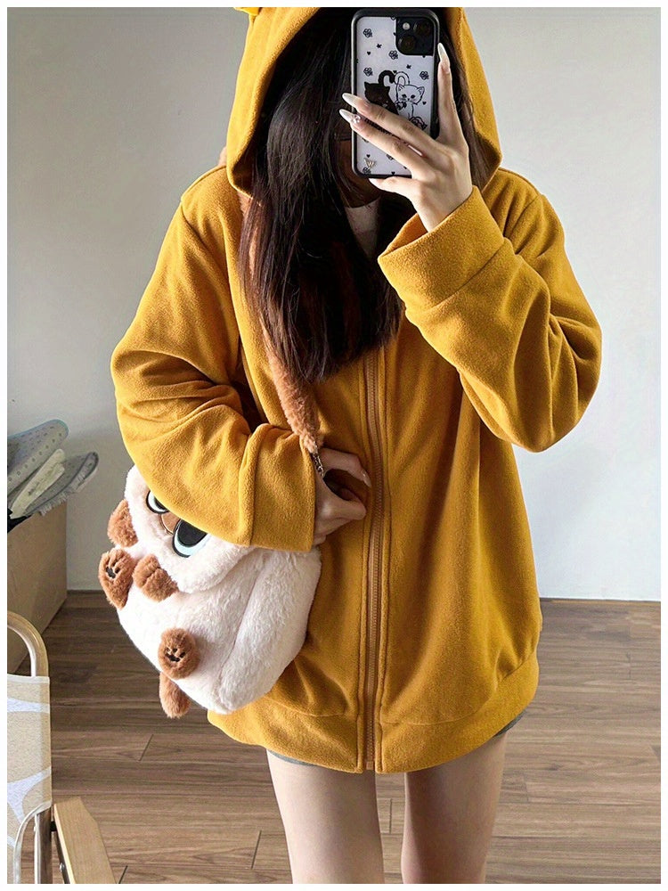 Chic Plush Kitten Backpack - Large Capacity, Convertible to Crossbody, Ideal for Students & Commuters | Perfect Gift