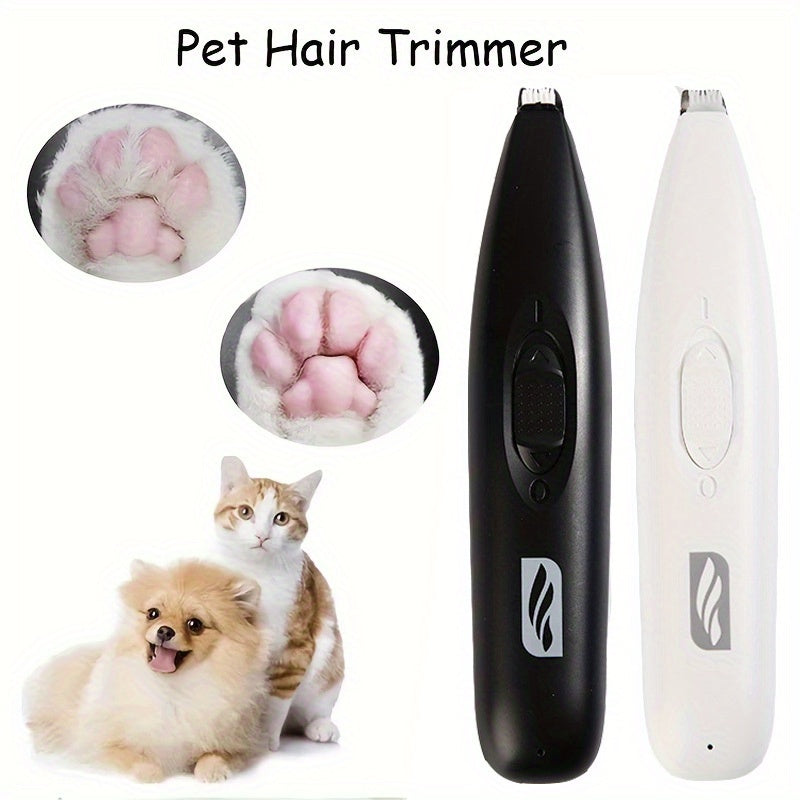 1pc Ultra-Quiet Pet Hair and Nail Trimmer - Professional Grooming Tool for Cats & Dogs - Safe, Precise Cuts, Gentle on Skin - Enjoy Stress-Free At-Home Grooming Sessions