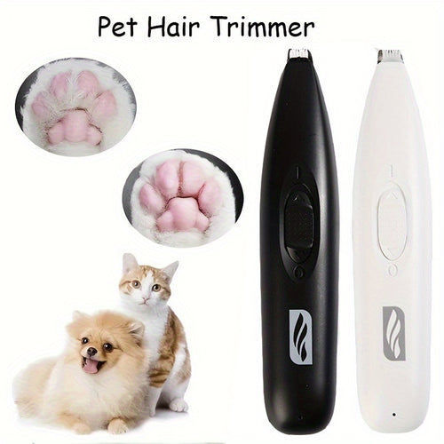 1pc Ultra-Quiet Pet Hair and Nail Trimmer - Professional Grooming Tool for Cats & Dogs - Safe, Precise Cuts, Gentle on Skin - Enjoy Stress-Free At-Home Grooming Sessions
