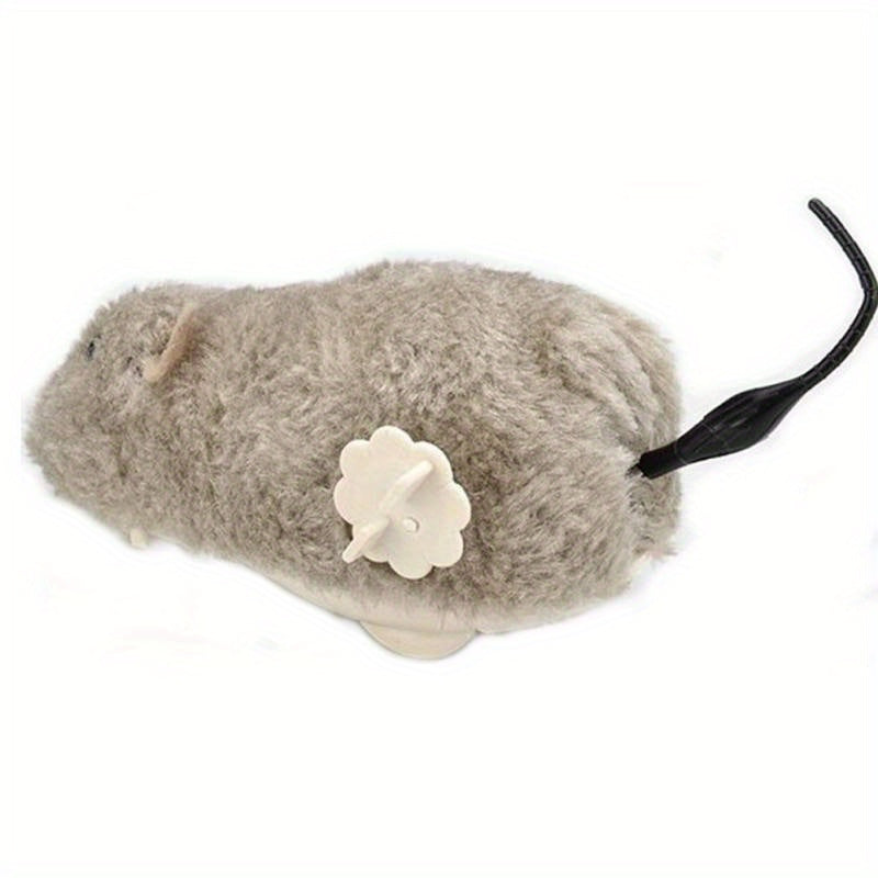 Wind-Up Clockwork Mouse Toy For Cats & Dogs - Durable Plastic, Battery-Free, Interactive Playtime Fun
