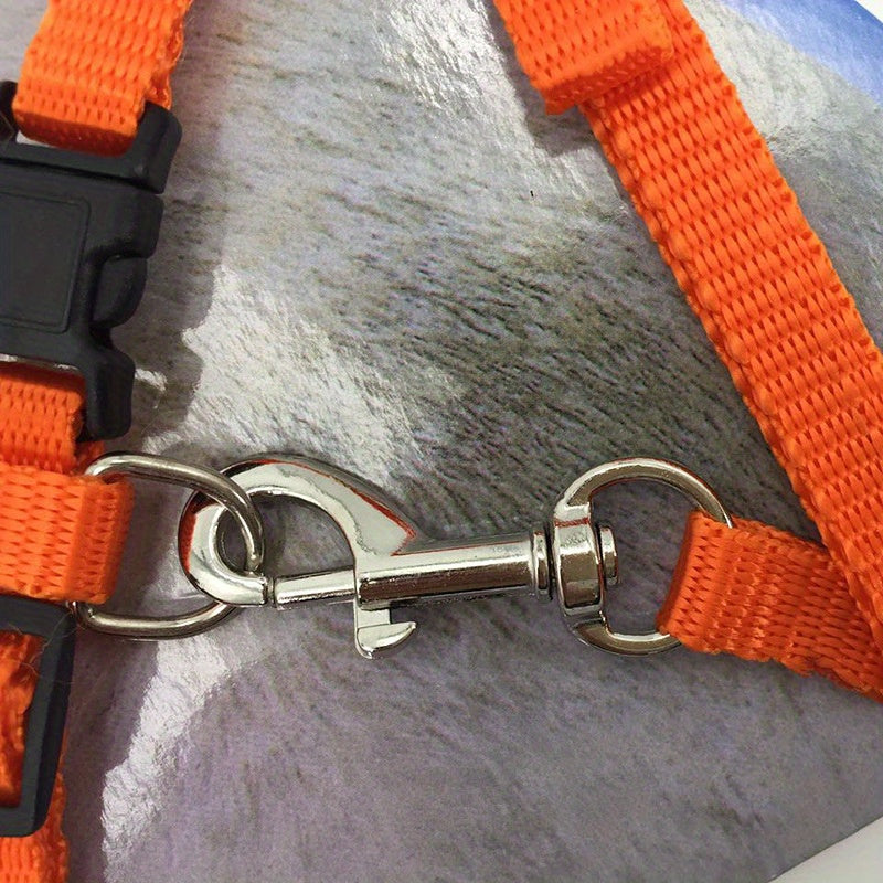 Adjustable Nylon Cat Harness and Leash Set - Comfort Fit, Machine Washable PET Gear for Cats