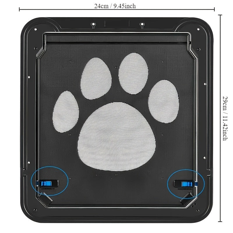 Premium Cat Door for Easy Feline Access - Adjustable, Durable, and Easy Installation Cat Doors for Home Pet Owners - Perfect for Small to Large Cats