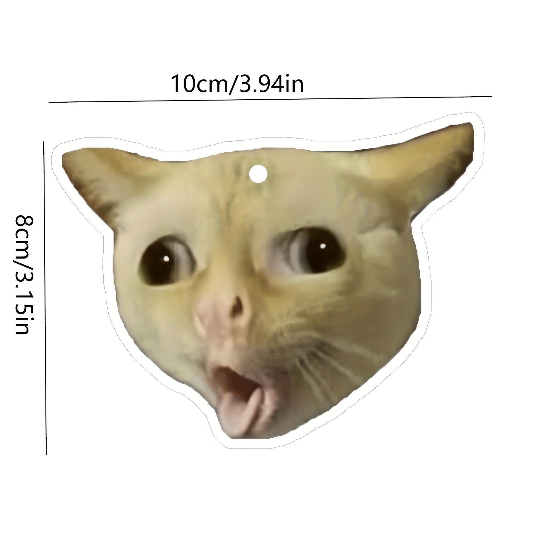 1pc Humorous Feline Air Freshener Hanging Pendant for Vehicle and Home Use, Scented Cardboard Charm, Closet Freshener Accessory with Cat Design