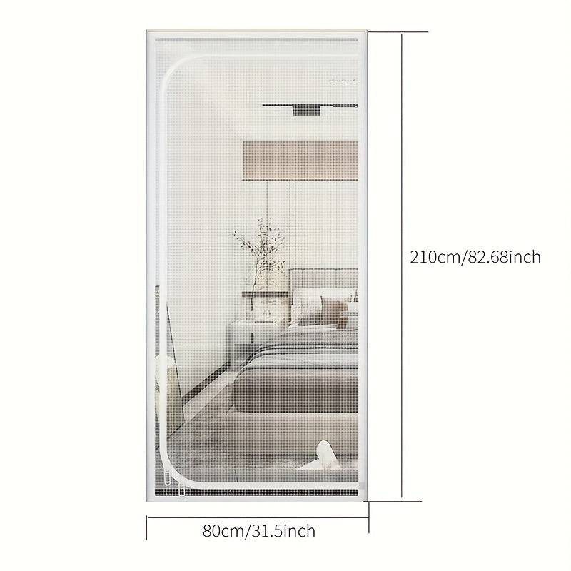 Durable Double Line Sewing Cat Proof Door Curtain - Pet Gate for Cats, Made of Sturdy PP Material