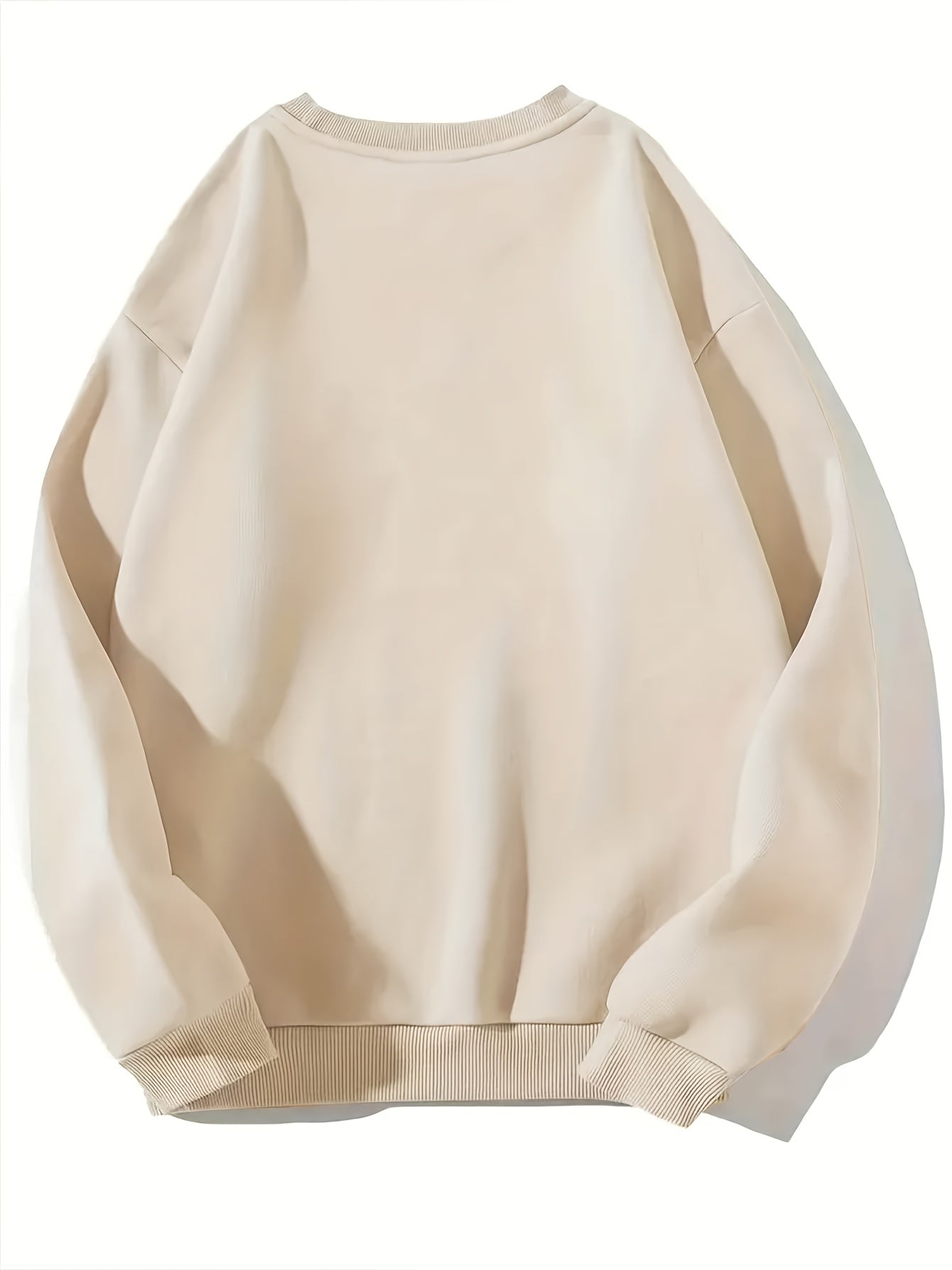 Cat Print Causal Round Neck Sports Sweatshirt, Fashion Long Sleeves Pullover Tops, Women's Activewear