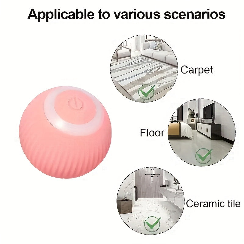 1pc Smart Cat Toys Automatic Rolling Ball Electric Cat Toys Interactive For Cats Training Self-moving Kitten Toys Pet Accessories