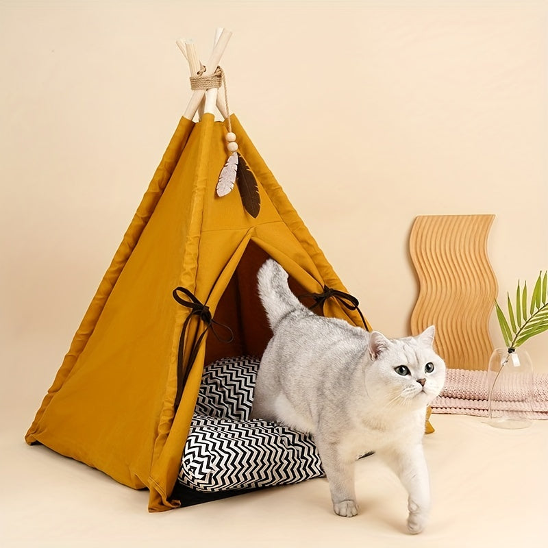 Pet Tent Portable Pet Tents For Small Dogs Or Cats, Puppy Bed Washable Dog Or Cat Houses With Cushion