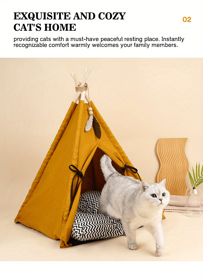 Pet Tent Portable Pet Tents For Small Dogs Or Cats, Puppy Bed Washable Dog Or Cat Houses With Cushion