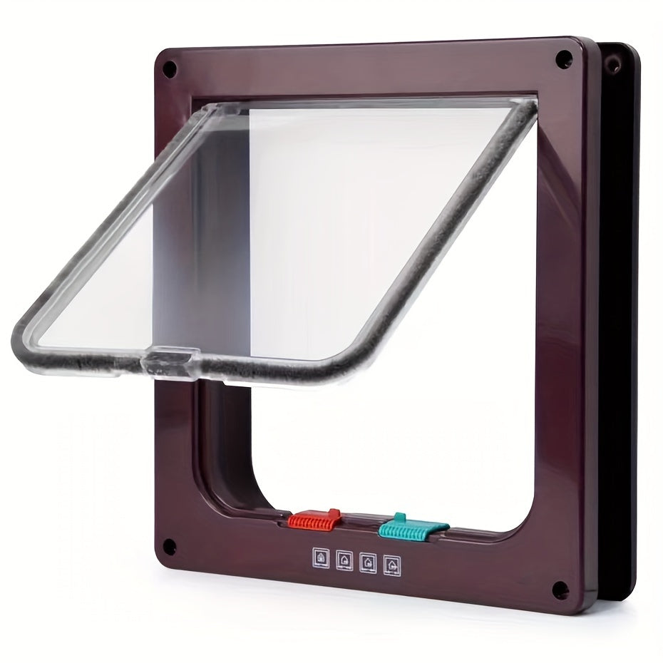 Secure And Convenient Pet Access: Multi-Function Two-Way Pet Door For Cats And Dogs