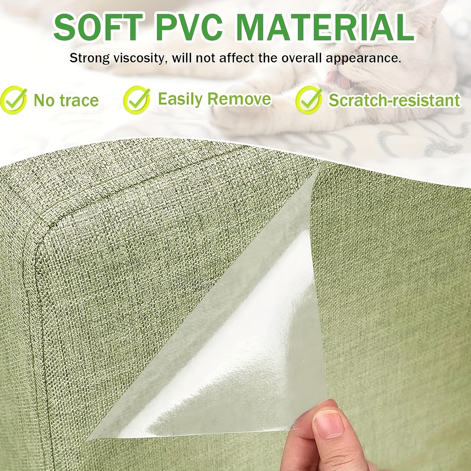 Cat Anti Scratch Tape, Transparent Furniture Protector For Sofa, Couch, Carpet, Door