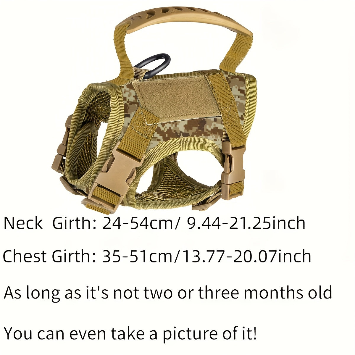 600D Tactical Vest for Cats - Pet Chest Strap Vest for Puppy And Cat Training, Suitable for Small Dogs