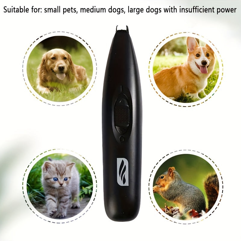 1pc Ultra-Quiet Pet Hair and Nail Trimmer - Professional Grooming Tool for Cats & Dogs - Safe, Precise Cuts, Gentle on Skin - Enjoy Stress-Free At-Home Grooming Sessions