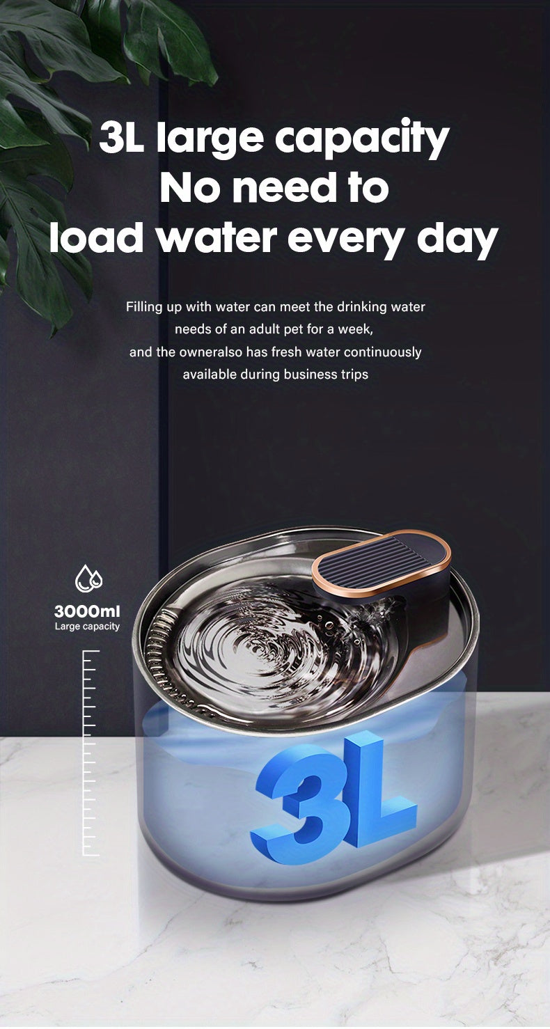 Pet Water Fountain - Automatic Circulating Water Dispenser For Cats And Dogs - Encourages Hydration And Improves Health