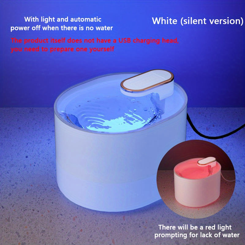Pet Water Fountain - Automatic Circulating Water Dispenser For Cats And Dogs - Encourages Hydration And Improves Health