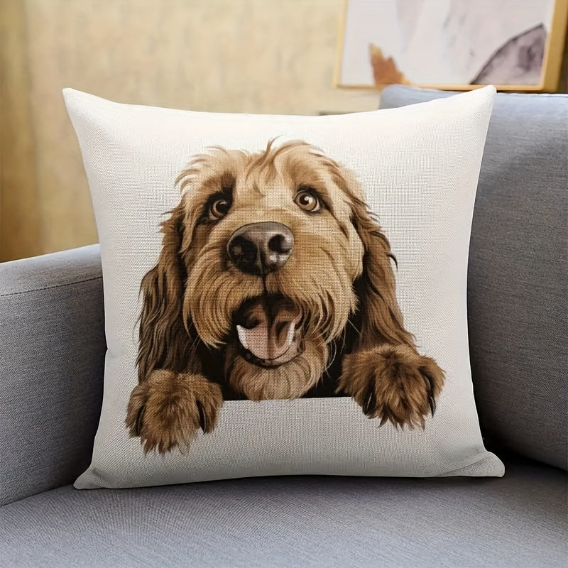 1pc Personalized Throw Pillows With Custom Photos For Dogs And Cats Pets, Insert Custom Pictures For Single-sided Printing, Pet Memorial Gift For Dogs Passing Away For Living Room Decor, And Sofa Decor
